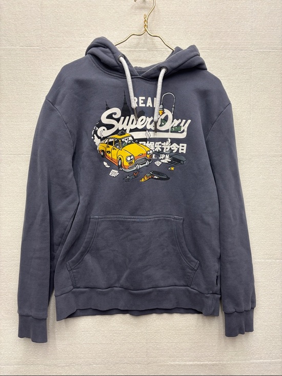 Superdry Other - Superdry Men's XL Graphic Hoodie with Yellow Car Print